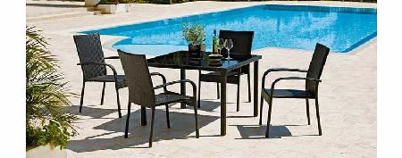 Lima 4 Seater Patio Furniture Dining Set
