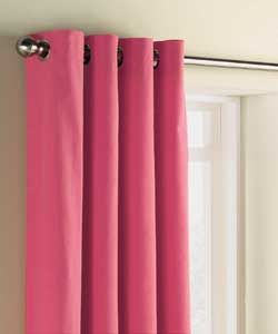 Lima Ring Top Fuchsia Curtains - 66 x 90 inches