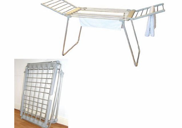 LIME SHOP Deluxe Folding Electric Clothes Dryer/Towel Warmer (694) - Dry your clothes whatever the weather.