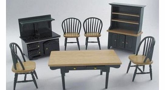 LIME SHOP Dolls House Furniture 1/12 / 7 Piece Kitchen Set/ New