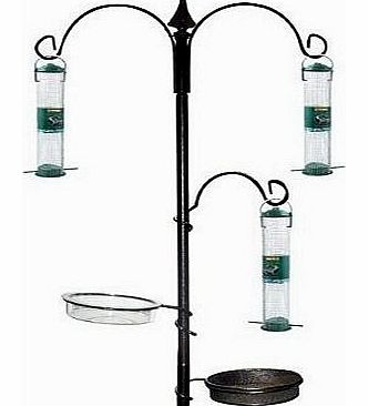 LIME SHOP GARDEN BIRD FEEDING FEEDER STATION/FEED/WATER TABLE NEW
