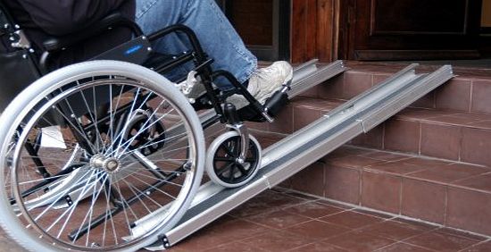 LIME SHOP Wheelchair , Mobility, Scooter Ramps (424) - Easy access anywhere with these lightweight Wheelchair Ramps. FREE CARRY BAG.