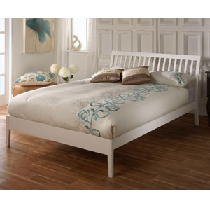 Limelight , Ananke, 4FT Sml Double Bedstead - White