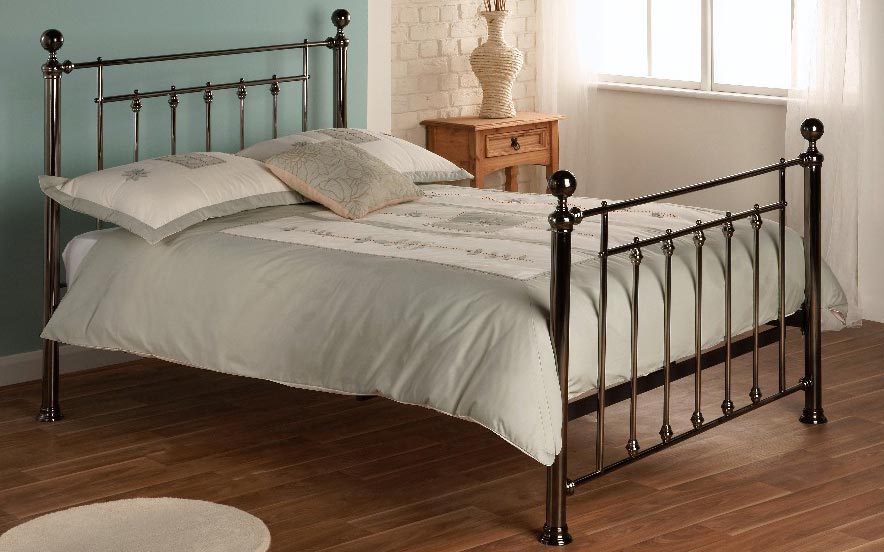 Limelight Libra Dark Chrome Finish Bedstead,