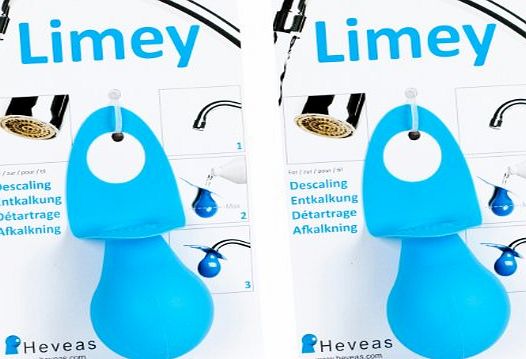 Limey Tap Descaling Gadget for Lime Scale Removal, Pack of 2, Blue