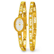 LIMIT LADIES GOLD DOUBLE SET