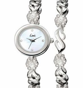 Limit Ladies Silver Coloured Stone Set Watch Set