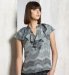 Limited Collection Pure Silk Patterned Blouse