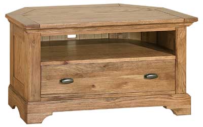limoges Oak Corner TV Unit