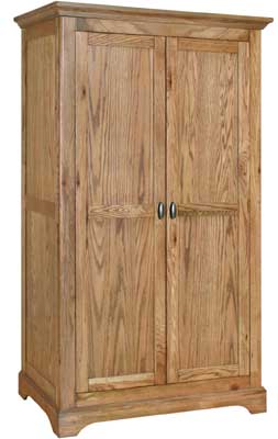 limoges Oak Double Full Hanging Wardrobe