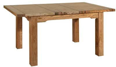 limoges Oak Large Oblong Extending Dining Table