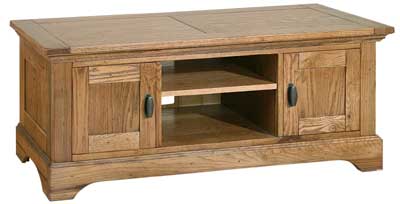 limoges Oak Wide TV Unit