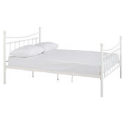 Lincoln Dbl Bed Frame, Cream