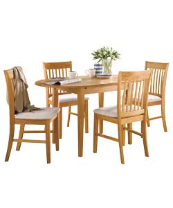 Lincoln Extendable Dining Table and 4 Chairs