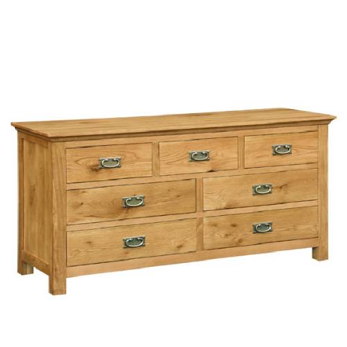 Lincoln Oak Furniture Lincoln Oak 3 4 Chest of Drawers