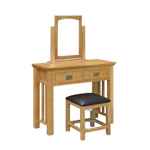 Lincoln Oak Furniture Lincoln Oak Dressing Table Set