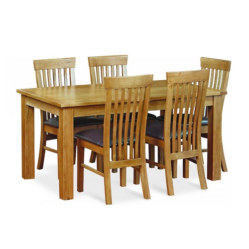 Lincoln Oak Medium Extending Dining Table 530.051