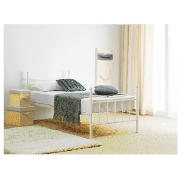 Sgl Bed Frame, Cream, With Airsprung