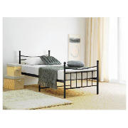 Lincoln Single Bed Frame, Black with Comfyrest