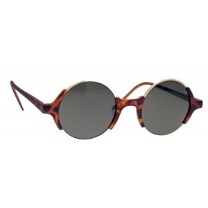 LINDA FARROW Classic Round Half-Shell Shades