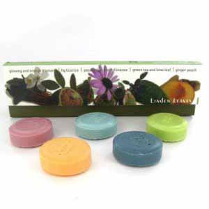 Linden Leaves Triple Milled Vegetable Soaps Gift Set