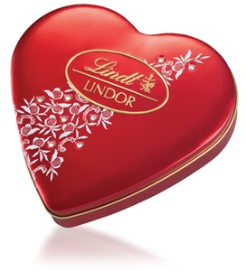 Lindt , Lindor heart tin with crystals - Best