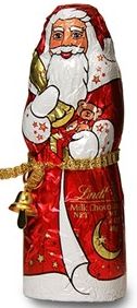Lindt Chocolate Santa 40g - Bulk drum of 32
