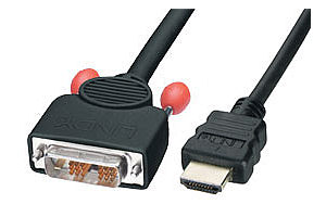 0.5m HDMI to DVI Cable - Lindy Premium Grade