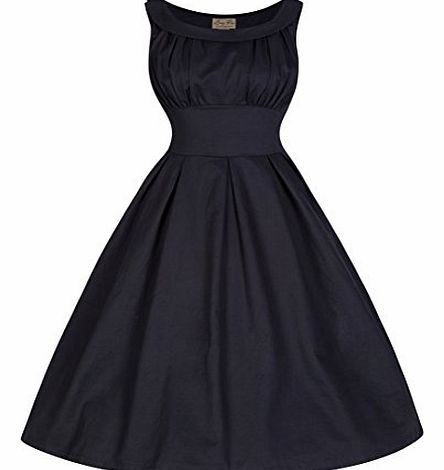 Lindy Bop Selema Elegantly Vintage Fifties Style Evening Dress (14, Black)
