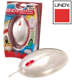 Lindy Crystal Optical Mouse for PC or Mac 20599