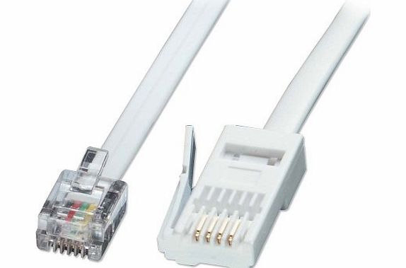 LINDY Fax/Modem to BT Telephone Wall Socket Crossed-over 2m