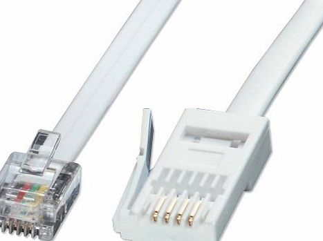 LINDY Fax/Modem to BT Telephone Wall Socket Straight-through 5m