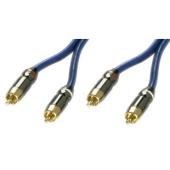 Premium Gold 2 x Phono Male to 2 x Phono