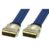 Lindy Premium Gold Flat SCART Lead 7.5m