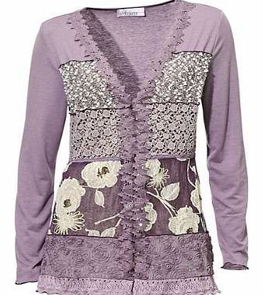 Linea Tesini Frill Cardigan