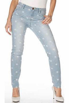 Tesini Star Print Jeans