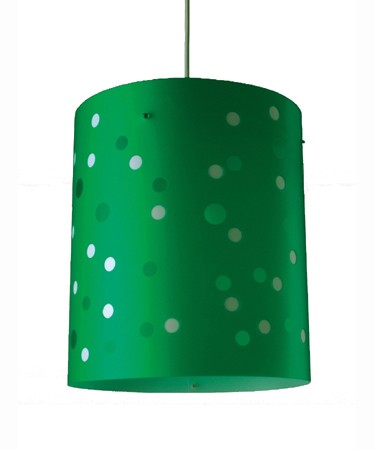 Large green polka dot ceiling light