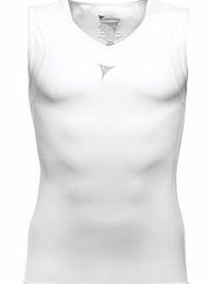 Sleeveless V-Neck Compression T-Shirt White