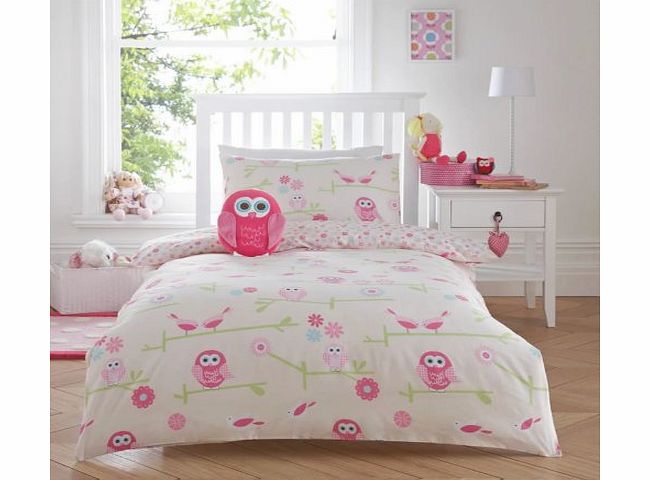 Linen House Twit Twoo Girls Owl Duvet Cover Set Single