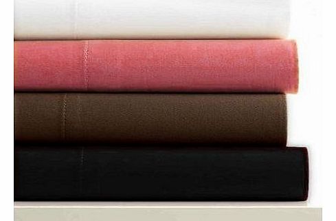 Linens Limited Microfibre Fitted Sheet, Black, King