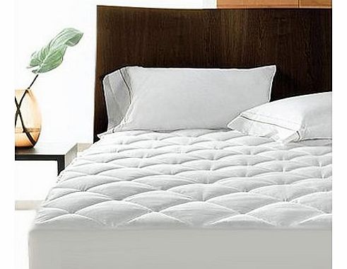 Linens Limited Polycotton Quilted Mattress Protector, Extra Deep, King