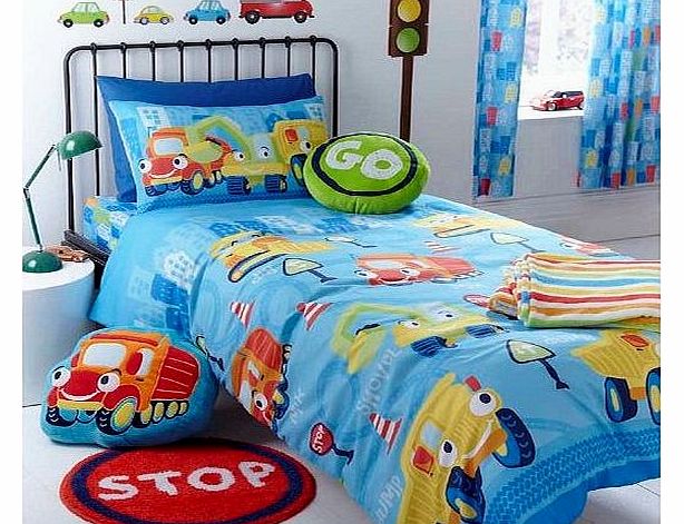 Linenstowels2011 Trucks Single Boys Duvet Cover Set Designer Bedding