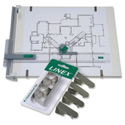 Linex Drawing Board Clips for Securing Paper or