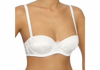 LingaDore Ivy ivory polka dot balcony bra