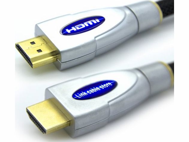 Link Cable Store LCS - FALCON- 4.9 Feet / 1.5 M - HDMI 1.4 - 2.0 Professional - 3D - Ultra HD 4k 2160p - Full HD 1080p - Audio Return Channel (ARC) - 24k Gold plated connectors