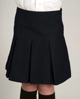 Lint-Kids Girls Organic Navy Skirt - made from tough