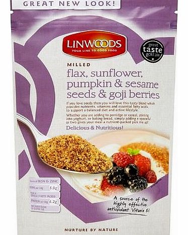 Linwoods Organic Milled Flaxseed, Sunflower, Pumpkin, Sesame Seeds and Goji Berries 425 g