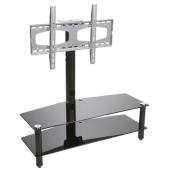 Piano Black Glass Stand For TVs Up To 50