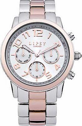 Lipsy Ladies Rose Black Strap Watch