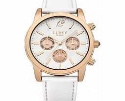 Lipsy Ladies White Strap Watch